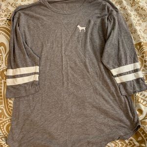 Victoria Secret Pink Grey T-Shirt